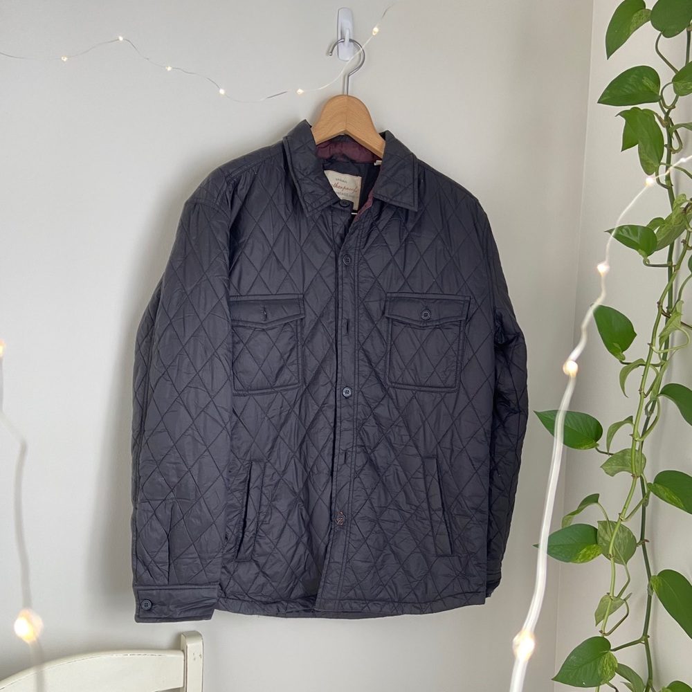 Weatherproof quilted puff coat